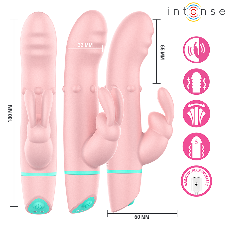 INTENSE - ALVIN RABBIT STIMULATOR & ROLLING VIBRATOR + OSCILLATING