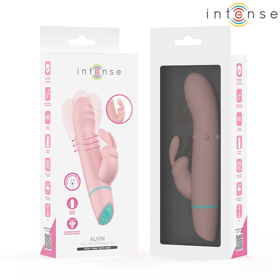 INTENSE - ALVIN RABBIT STIMULATOR & ROLLING VIBRATOR + OSCILLATING