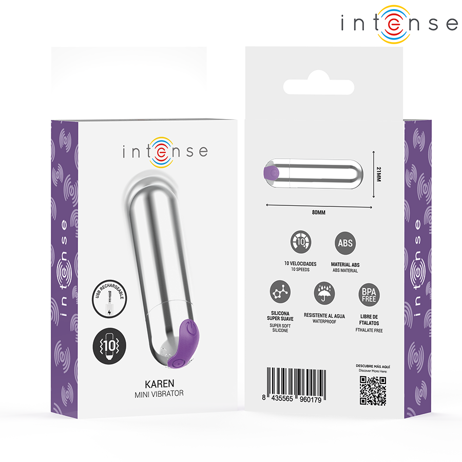 INTENSE - KAREN MINI RECHARGEABLE VIBRATING BULLET