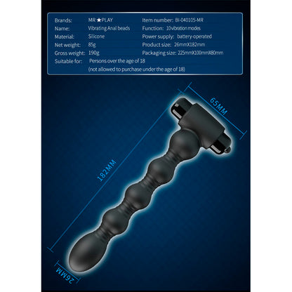 MR PLAY - VIBREUR ANALE DE MASSAGE