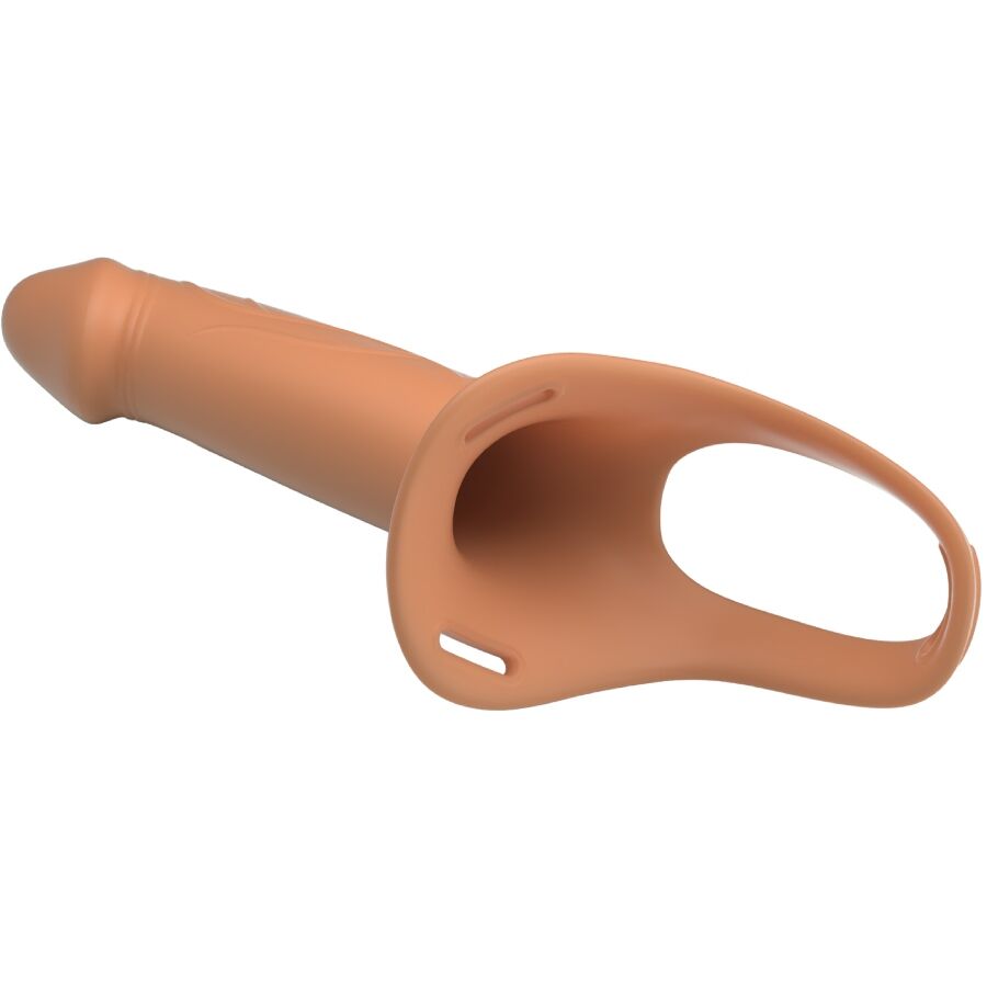 PRETTY LOVE - ARNÉS UNIVERSAL CON DILDO HUECO DE SILICONA DE 16.8 CM COLOR CARNE LANDON HARNESS BRIEFS