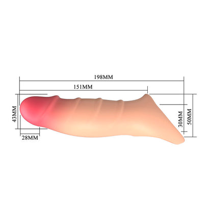PRETTY LOVE - DARNELL REALISTIC EFFECT PENIS COVER