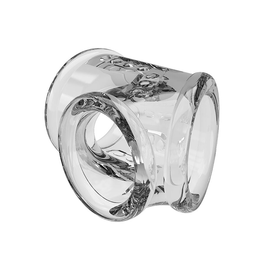 PRETTY LOVE - ANNEAU GAUFRAX PÉNIS TRANSPARENT COURT
