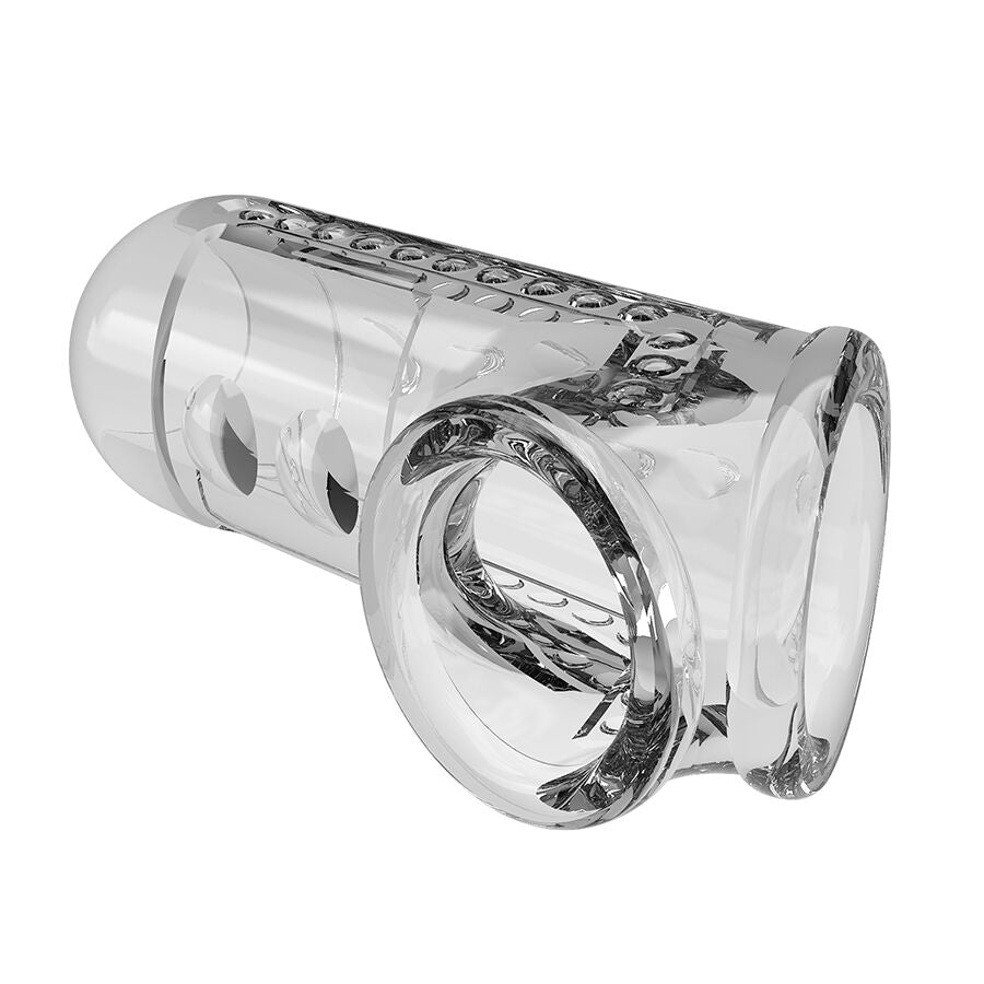 PRETTY LOVE - TRANSPARENT TEXTURED PENIS SHEATH