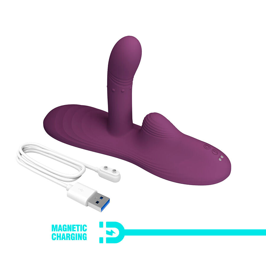 PRETTY LOVE - LUKA SIT-DOWN VIBRATOR WITH HEAT EFFECT AND REMOTE CONTROL