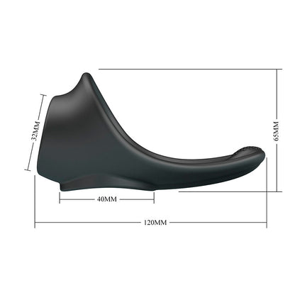 CRAZY BULL - ANILLO ERGONÓMICO ZADOK CON ESTIMULADOR PERINEAL