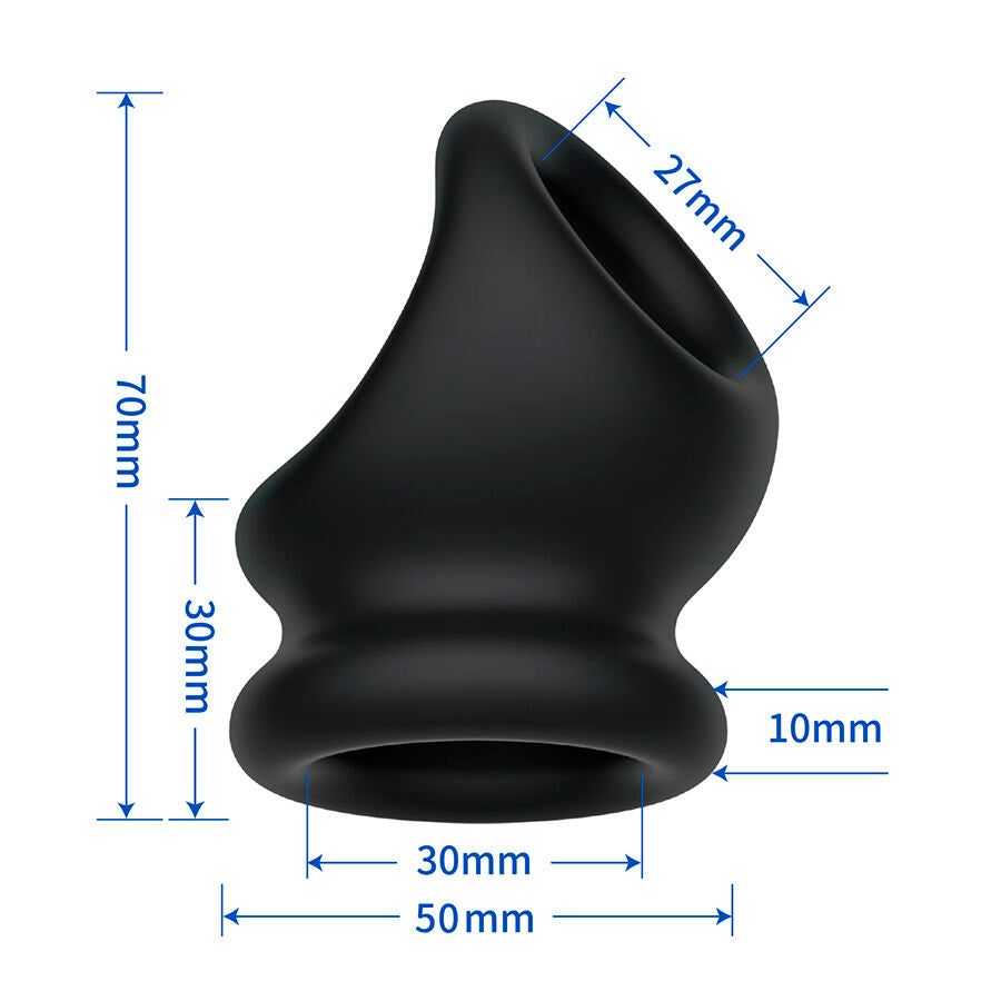 CRAZY BULL - ANILLO DE SOPORTE PARA PENE Y TESTÍCULOS OBERON