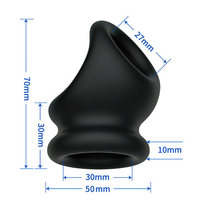 CRAZY BULL - ANILLO DE SOPORTE PARA PENE Y TESTÍCULOS OBERON