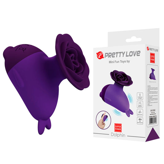 PRETTY LOVE - MINI VIBRADOR DELFÍN CON CLIP