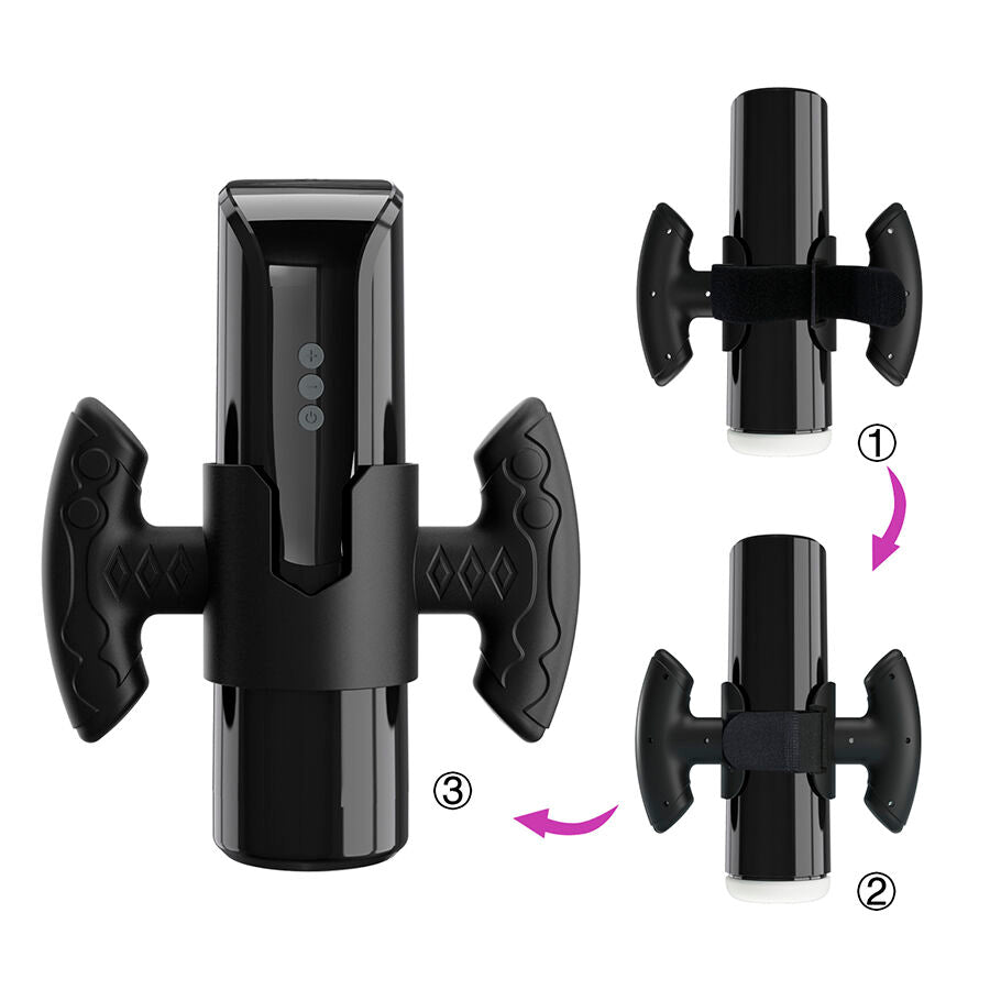 PRETTY LOVE - LARISSA SUCTION MASTURBATOR WITH VIBRATION + SUPPORT