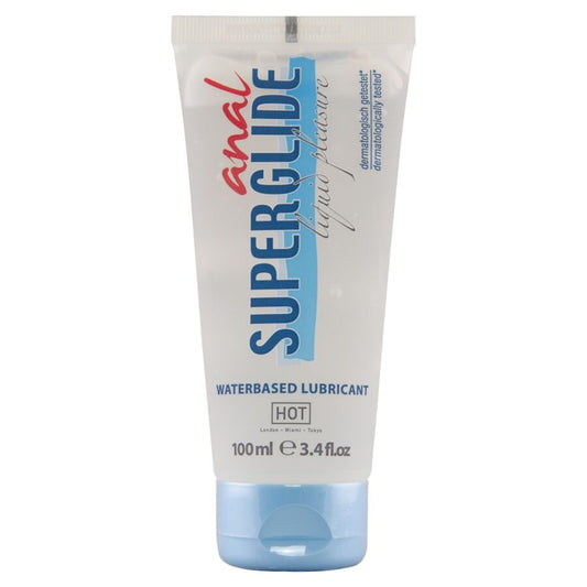 HOT - ANAL SUPERGLIDE LIQUID PLEASURE WATERBASED LUBRICANT 100 ML