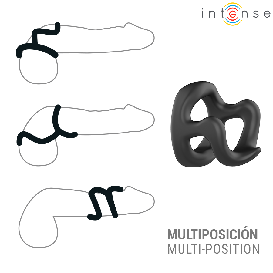 INTENSE - ANILLO PENEANO AJUSTABLE CHARLES MODELO 11