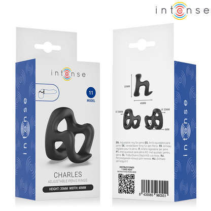 INTENSE - ANILLO PENEANO AJUSTABLE CHARLES MODELO 11