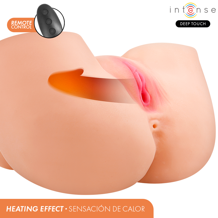 INTENSE DEEP TOUCH - GINGER VAGINAL MASTURBATOR WITH SUCTION, HEAT, VIBRATION AND VOICE EFFECTS WITH REMOTE CONTROL 5.3 KG