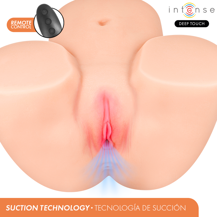 INTENSE DEEP TOUCH - GINGER VAGINAL MASTURBATOR WITH SUCTION, HEAT, VIBRATION AND VOICE EFFECTS WITH REMOTE CONTROL 5.3 KG