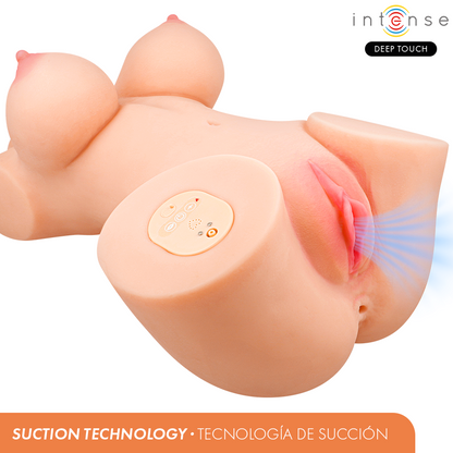 INTENSE DEEP TOUCH - VERO TORSO ANUS AND VAGINA WITH SUCTION, HEAT, VIBRATION AND VOICE EFFECTS WITH REMOTE CONTROL 5.5 KG