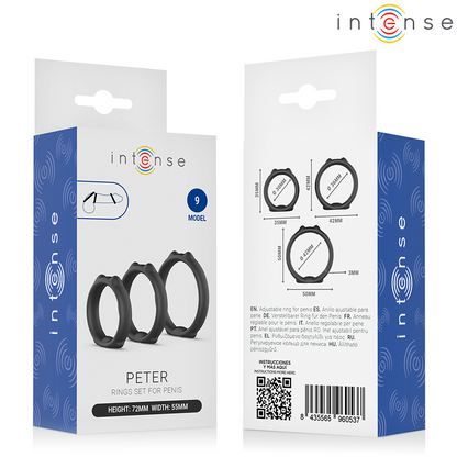 INTENSE - PETER SET OF 3 PENIS RINGS MODEL 9