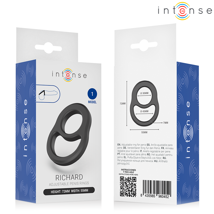 INTENSE - ANILLO PARA PENE DOBLE MODELO RICHARD 1