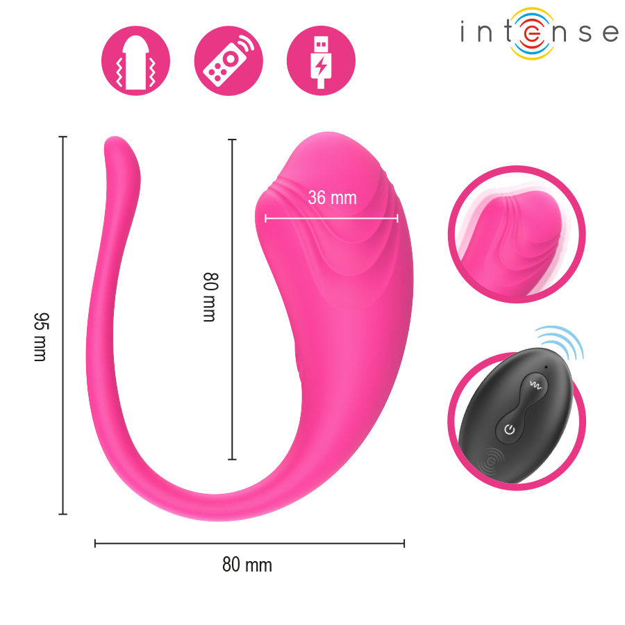 INTENSE - ŒUF VIBRANT OLIVIA ROSE AVEC TÉLÉCOMMANDE