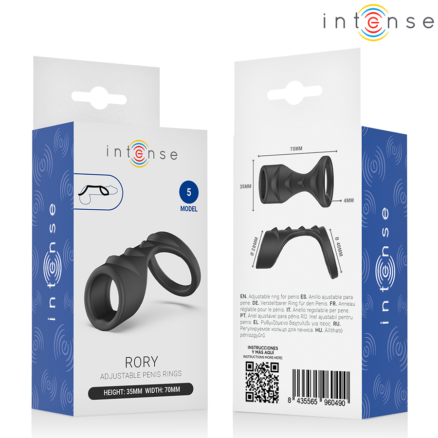 INTENSE - ANILLO PENIANO AJUSTABLE RORY MODELO 5