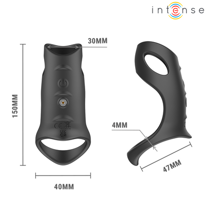 INTENSE - ANNEAU VIBRANT PÉNIS AJUSTABLE JÉRÔME MODÈLE 12