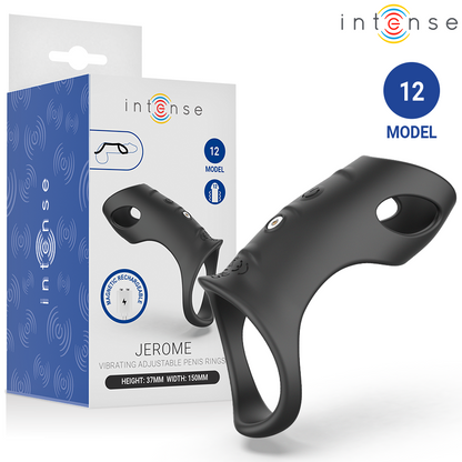 INTENSE - ANNEAU VIBRANT PÉNIS AJUSTABLE JÉRÔME MODÈLE 12