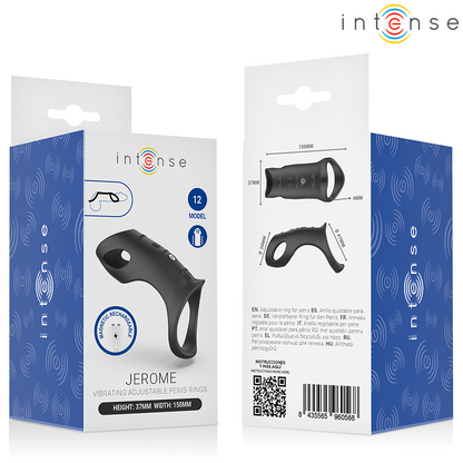 INTENSE - ANNEAU VIBRANT PÉNIS AJUSTABLE JÉRÔME MODÈLE 12