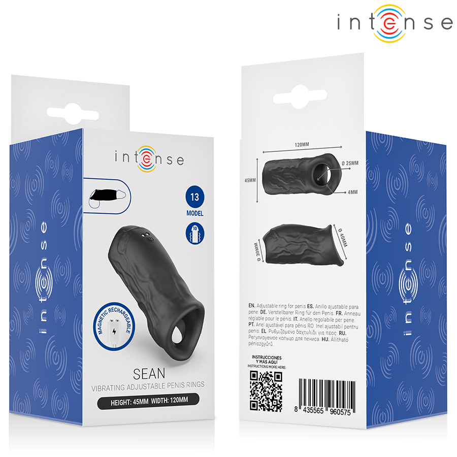 INTENSE - ANNEAU PÉNIEN VIBRANT RÉGLABLE SEAN MODÈLE 13