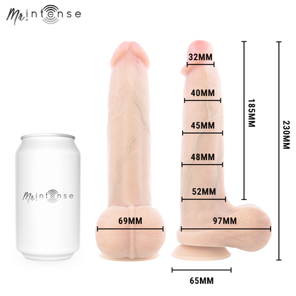 MR INTENSE - DILDO DE SILICONA BRUCE L 23 CM -Ø- 5.2 CM