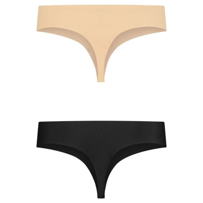 BYE-BRA - INVISIBLE THONG 2 PACK BEIGE &