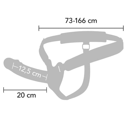 HIDDEN DESIRE - INFERNO PENIS SLEEVE STRAP-ON 20 CM