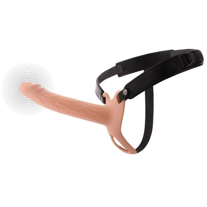 HIDDEN DESIRE - GAINE PÉNIS VIBRANTE STRAP-ON INFERNO 20 CM