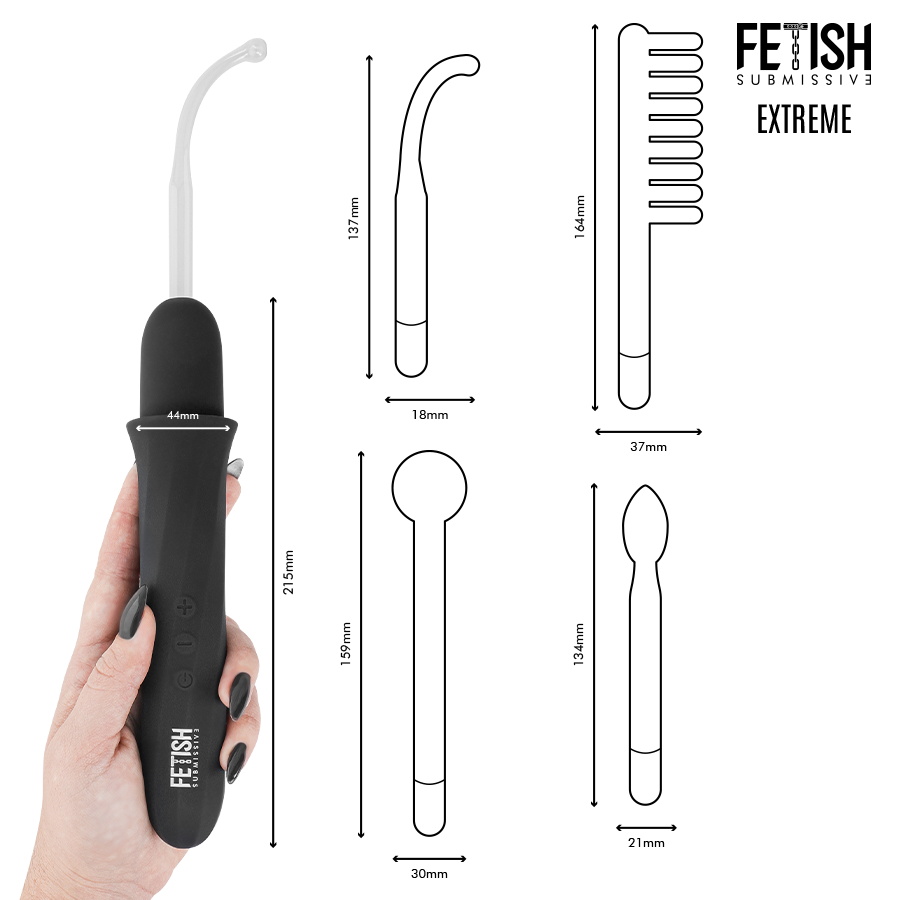 FETISH SUBMISSIVE - HIGH FREQUENCY ELECTROSTIMULATION WAND
