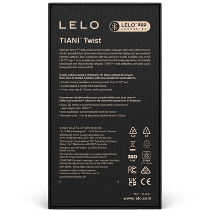 LELO - TIANI TWIST COUPLES VIBRATOR SOFT PINK