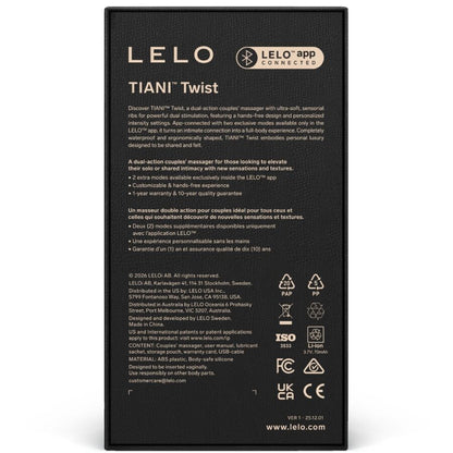 LELO - VIBRADOR PARA PAREJAS TIANI TWIST ESPUMA