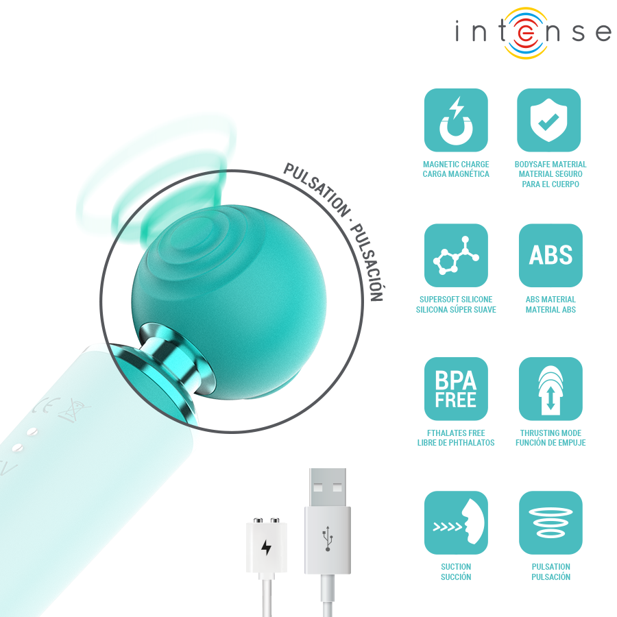 INTENSE - STIMULATEUR MULTIFONCTIONNEL À SUCCION ET VIBRATIONS HAMBY