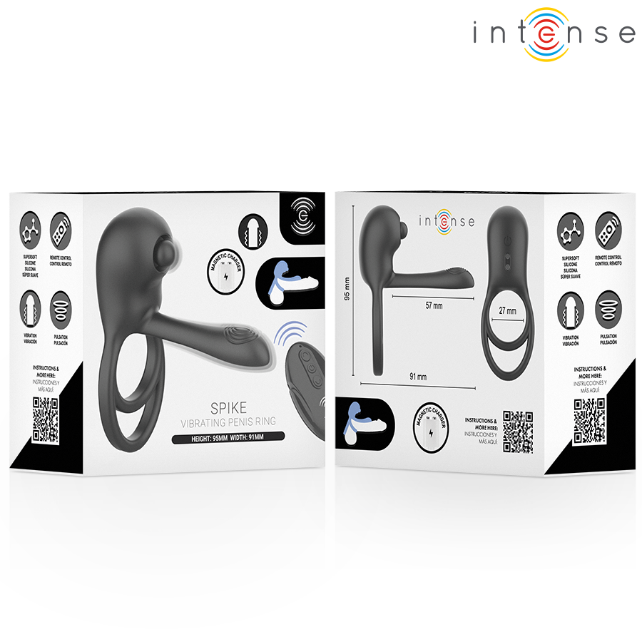 INTENSE - SPIKE REMOTE CONTROL VIBRATING PENIS RING