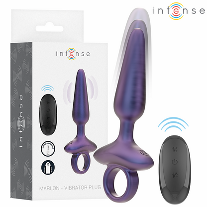 INTENSE - ANAL PLUG VIBRADOR MODELO 4 MARLON CON CONTROL REMOTO
