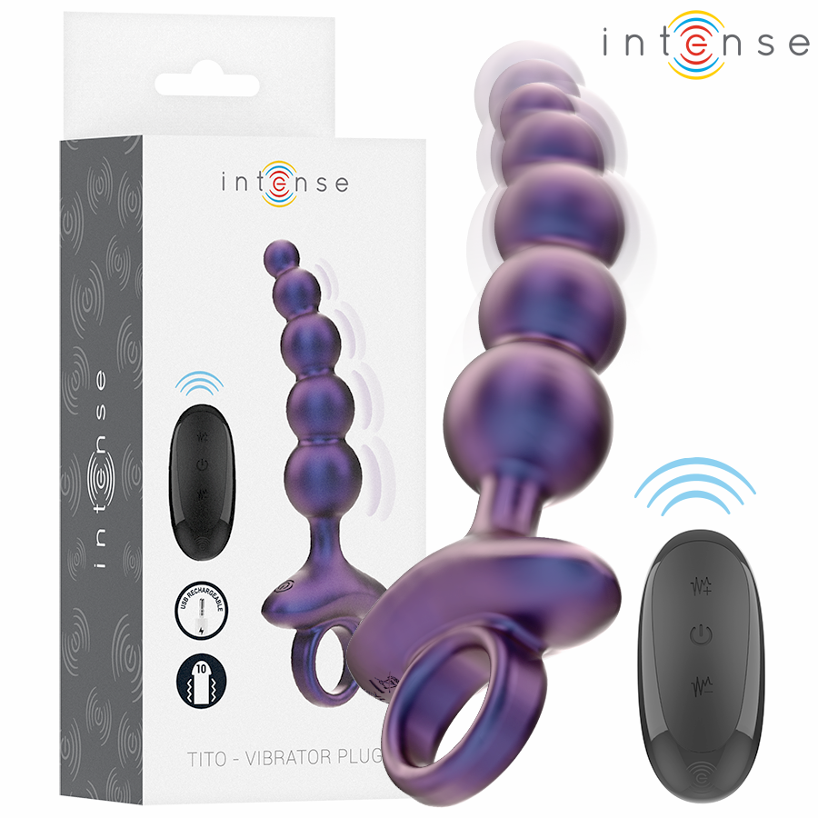 INTENSE - PLUG ANAL VIBRANT TITO MODÈLE 3 TÉLÉCOMMANDÉ