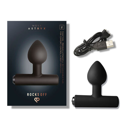 ROCKS-OFF - NOVA ASTRYX RECHARGEABLE PREMIUM & POWERFUL ANAL PLUG 16 FUNCTION