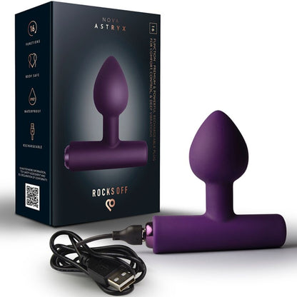 ROCKS-OFF - NOVA ASTRYX RECHARGEABLE PREMIUM & POWERFUL ANAL PLUG 16 FUNCTION