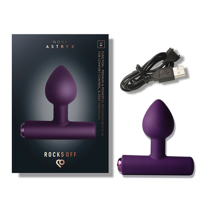 ROCKS-OFF - NOVA ASTRYX RECHARGEABLE PREMIUM & POWERFUL ANAL PLUG 16 FUNCTION