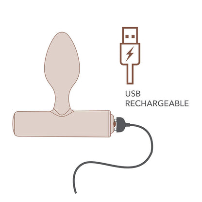 ROCKS-OFF - NOVA SOLARIS RECHARGEABLE SLIM & POWERFUL ANAL PLUG 16 FUNCTION
