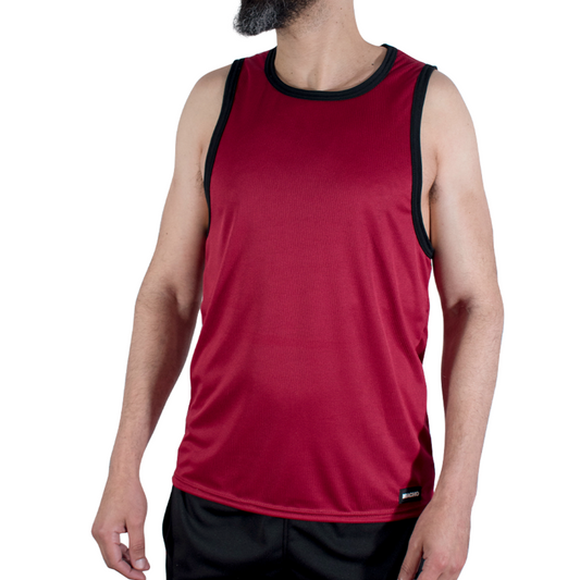 MACHO - CMV003 MAROON GYM T-SHIRT