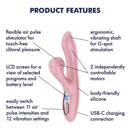 SATISFYER - PRO+ G-SPOT GENERATION 2 PINK
