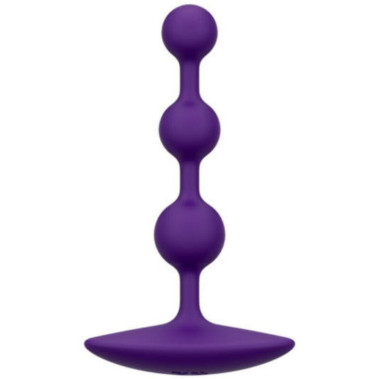 ROMP - AMP PURPLE FLEXIBLE SILICONE ANAL BEADS 12.5 CM PURPLE
