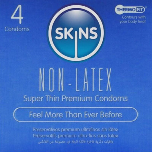 SKINS - LATEX-FREE CONDOMS PACK OF 4
