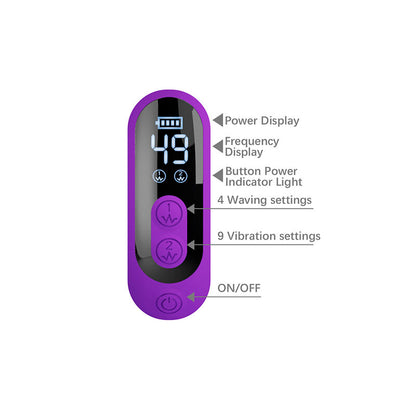 PRETTY LOVE - SABIEN RABBIT VIBRATOR WITH TAPPING STIMULATION AND PURPLE LED