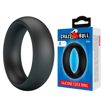 CRAZY BULL - ANNEAU DE PÉNIS EN SILICONE ELIO NOIR