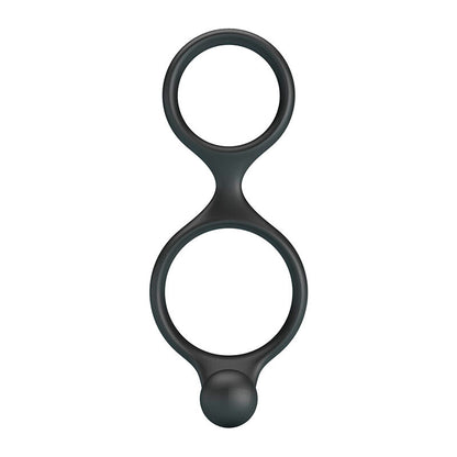 CRAZY BULL - FLORIAN DOUBLE COCK AND BALL RING BLACK